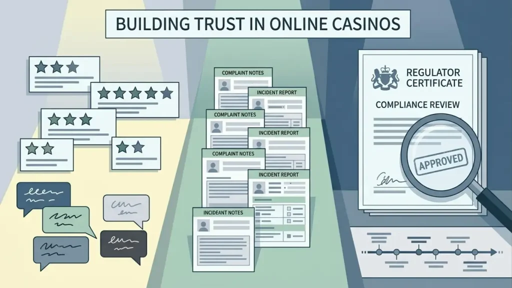 Comparison of review ratings, complaint notes and regulator records